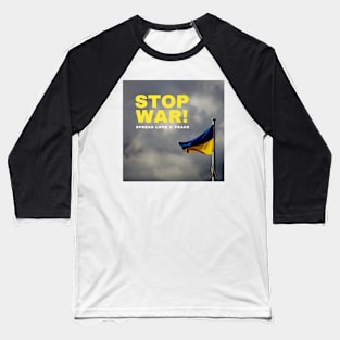 Stop War Ukraine Baseball T-Shirt